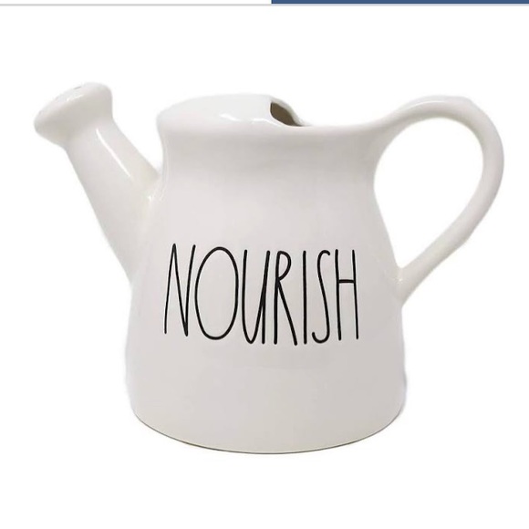 Rae Dunn Other - Rae Dunn nourish white ceramic watering can